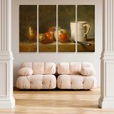 Still Life with a White Mug canvas wall art in room setting 4