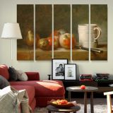 Still Life with a White Mug canvas wall art in room setting 5