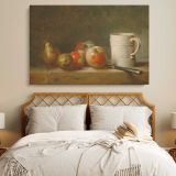 Still Life with a White Mug canvas wall art in room setting 7