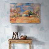 Dovecote at Bellevue canvas wall art in room setting 6