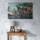 The Miraculous Draft of Fishes canvas wall art in room setting 6