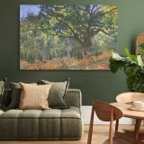 The Bodmer Oak Fontainebleau Forest canvas wall art in room setting 4