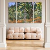 The Bodmer Oak Fontainebleau Forest canvas wall art in room setting 5