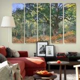The Bodmer Oak Fontainebleau Forest canvas wall art in room setting 6