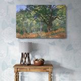 The Bodmer Oak Fontainebleau Forest canvas wall art in room setting 7
