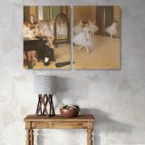 The Dancing Class canvas wall art in room setting 7