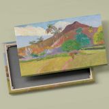 Tahitian Landscape canvas front and rear frame view