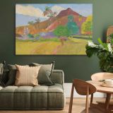 Tahitian Landscape canvas wall art in room setting 4
