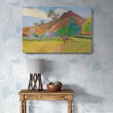 Tahitian Landscape canvas wall art in room setting 6