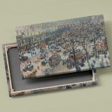 Boulevard of the Italians in Morning Sunlight canvas front and rear frame view