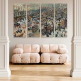 Boulevard of the Italians in Morning Sunlight canvas wall art in room setting 5