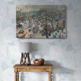 Boulevard of the Italians in Morning Sunlight canvas wall art in room setting 7