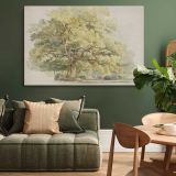 Study of a Tree canvas wall art in room setting 4