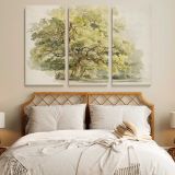 Study of a Tree canvas wall art in room setting 7