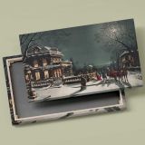 Christmas Eve canvas front and rear frame view