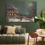 Christmas Eve canvas wall art in room setting 4