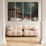Christmas Eve canvas wall art in room setting 5