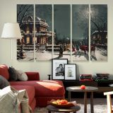 Christmas Eve canvas wall art in room setting 6