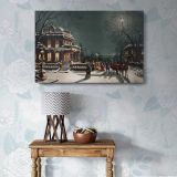 Christmas Eve canvas wall art in room setting 7