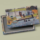 The Bathing Hour at Chester Nova Scotia canvas front and rear frame view