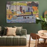 The Bathing Hour at Chester Nova Scotia canvas wall art in room setting 4