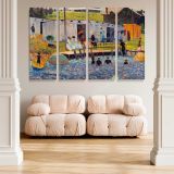 The Bathing Hour at Chester Nova Scotia canvas wall art in room setting 5
