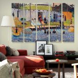 The Bathing Hour at Chester Nova Scotia canvas wall art in room setting 6