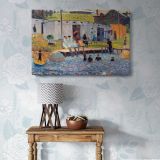 The Bathing Hour at Chester Nova Scotia canvas wall art in room setting 7