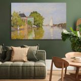 Houses on the Achterzaan canvas wall art in room setting 4