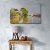 Houses on the Achterzaan canvas wall art in room setting 7