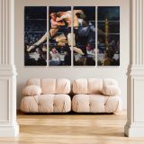 Stag at Sharkeys canvas wall art in room setting 5