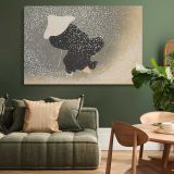 Snow from Momoyogusa canvas wall art in room setting 4