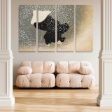 Snow from Momoyogusa canvas wall art in room setting 5