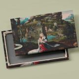 The Rest on the Flight into Egypt canvas front and rear frame view