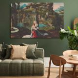 The Rest on the Flight into Egypt canvas wall art in room setting 4