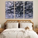Gray Tree canvas wall art in room setting 7