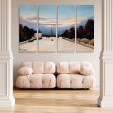 The Eiffel Tower canvas wall art in room setting 5