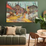 The Factory canvas wall art in room setting 4