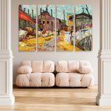 The Factory canvas wall art in room setting 5