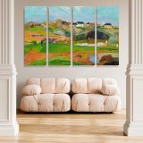 Landscape at Le Pouldu canvas wall art in room setting 5