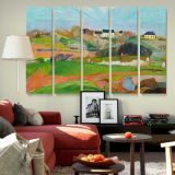 Landscape at Le Pouldu canvas wall art in room setting 6