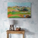 Landscape at Le Pouldu canvas wall art in room setting 7