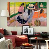The Siesta canvas wall art in room setting 6