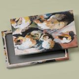 Study of a Cat canvas front and rear frame view