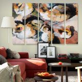 Study of a Cat canvas wall art in room setting 6