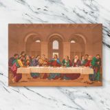 The Last Supper after Leonardo da Vinci canvas artwork displayed on a marble background