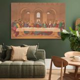 The Last Supper after Leonardo da Vinci canvas wall art in room setting 4
