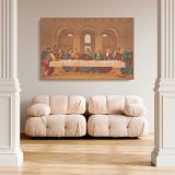 The Last Supper after Leonardo da Vinci canvas wall art in room setting 5