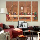 The Last Supper after Leonardo da Vinci canvas wall art in room setting 6