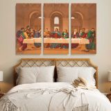 The Last Supper after Leonardo da Vinci canvas wall art in room setting 7
